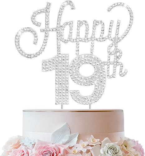 Miniatura 139 de LINGTEER Decoración de pastel de diamantes de imitación dorados para cumpleaños número 15 – Cheers to 15th Birthday Quince años de edad, decoración