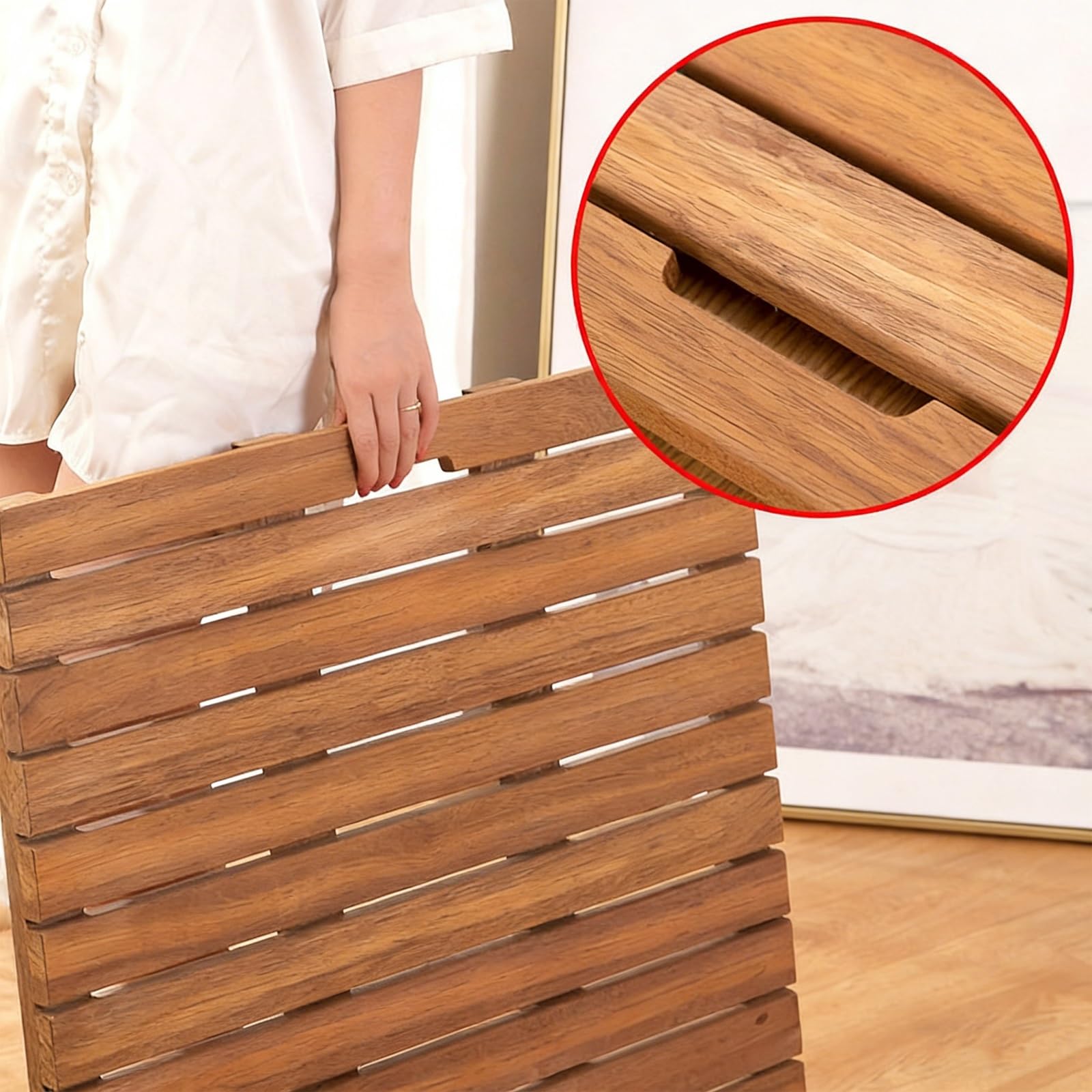Alfombrilla De Listones For Bañera, Piscina Al Aire Libre, Accesorios De Baño De Madera, Alfombrilla For Uso Interior Y Exterior(40x70cm)