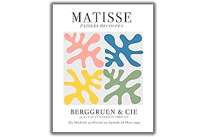 Pink Hues on Matisse-Inspired Modern Wall Art