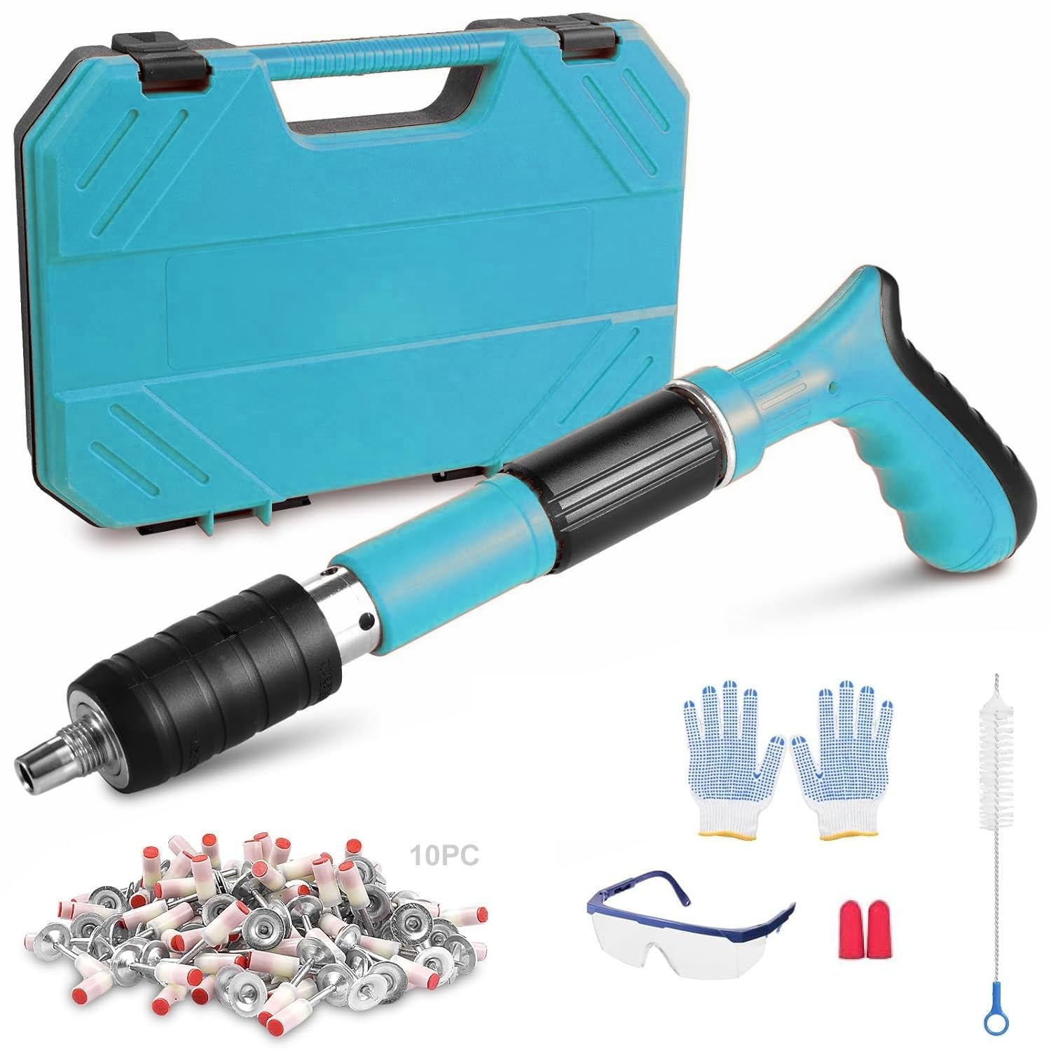 Luteti Manual Mini Steel Nail Gun 3 Gears Power Adjustable Wall Nail Guns for Ceiling，Manual Steel Nails Gun Tool, Concrete Nail Gun, Mini Portable Nail Shooting Machine with 10 Nails (B0D73S5Z2T) Amazon Price History, Amazon Price Tracker