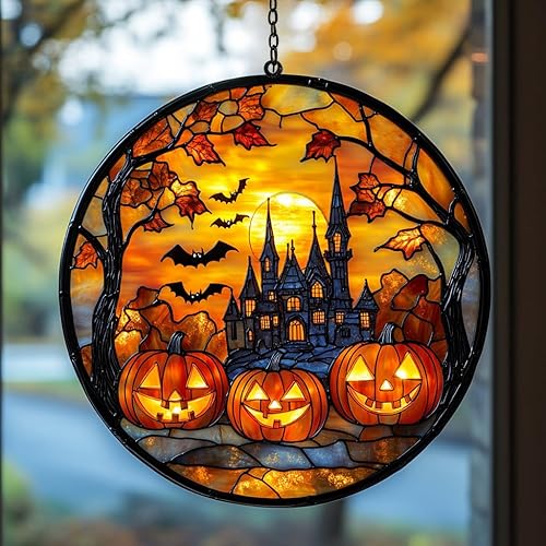 Miniatura 32 de Atrapasoles de cámara vintage retro de acrílico con efecto de vidrio manchado para ventana, colgante de coche, adorno navideño para interior y Como