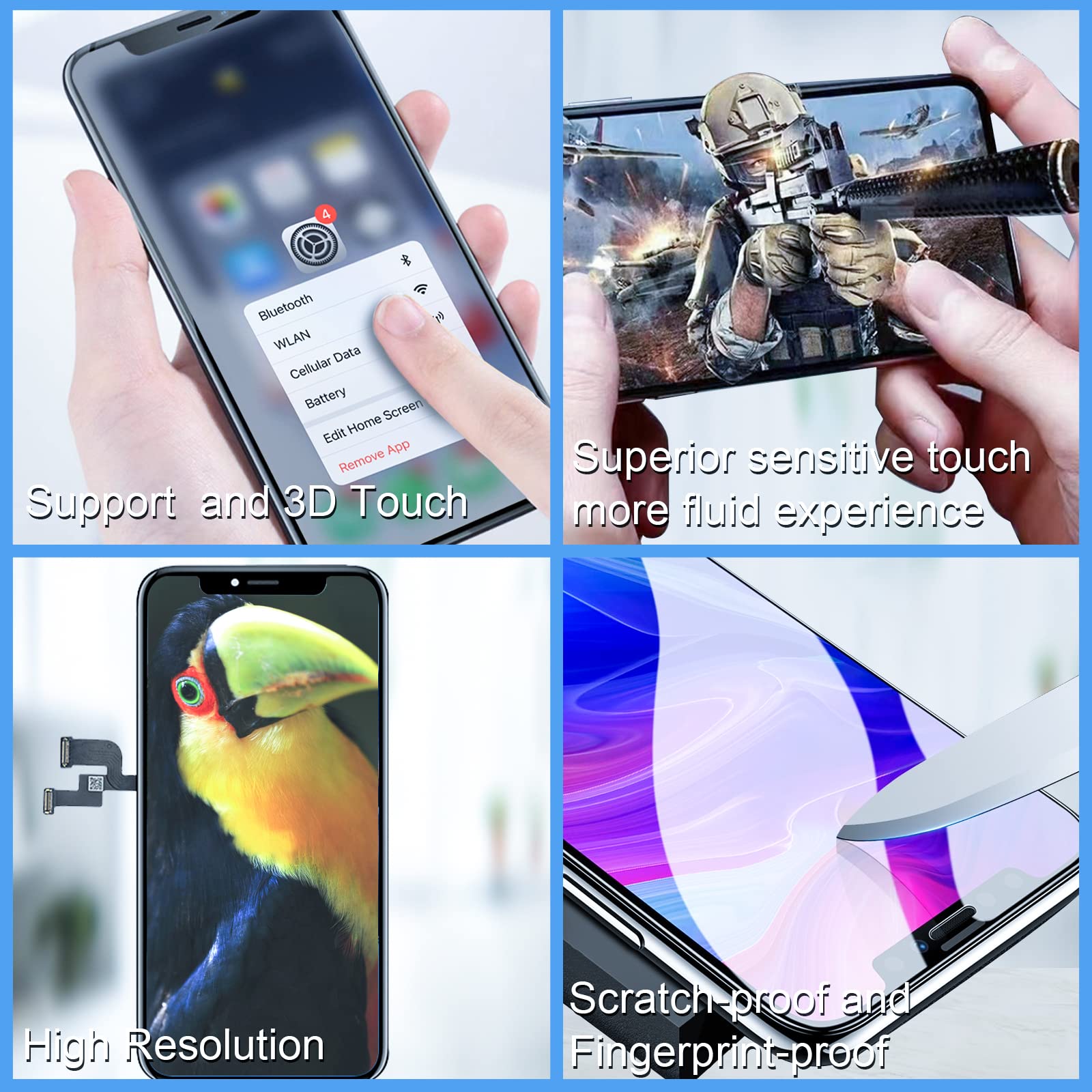 Display LCD Sostituzione Per Doogee N50 - Schermo Touchscreen 6.58 Pollici Con Kit Riparazione - Foto 3