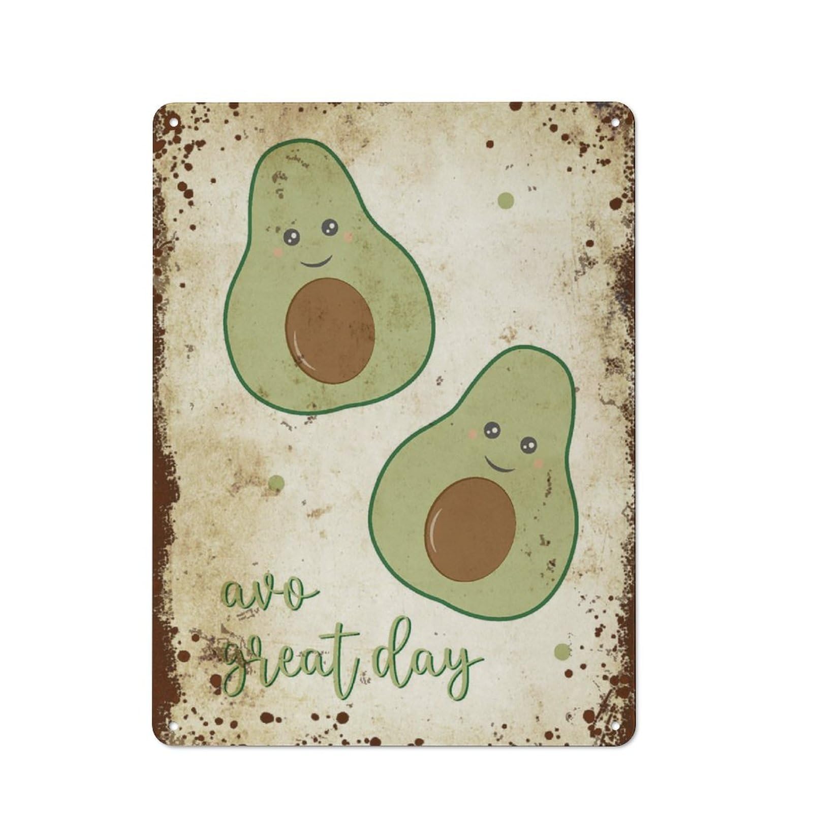 Kwqdozf Style-9 12X16inch Avocado Kitchen,Funny Fruits Home Wall Art Decorationfor