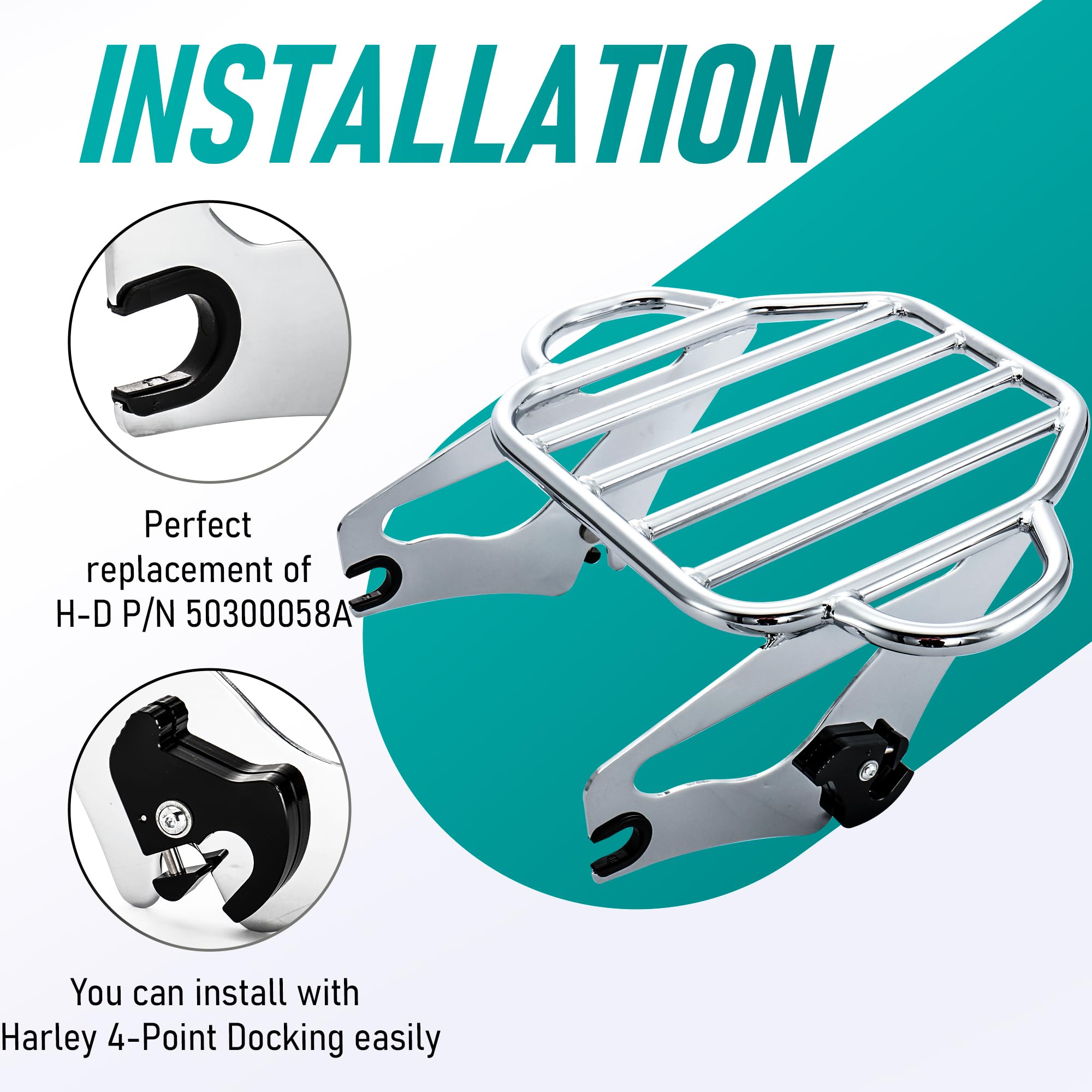 yuu Harley Tour Pack MoKitDora Detachable 2-Up Tour Pack Pak Luggage