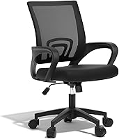 Polias Ergonomic Office Chair 330lbs Capacity Breathable Mesh with Lumbar Support Adjustable Armrests for Home Office Gaming