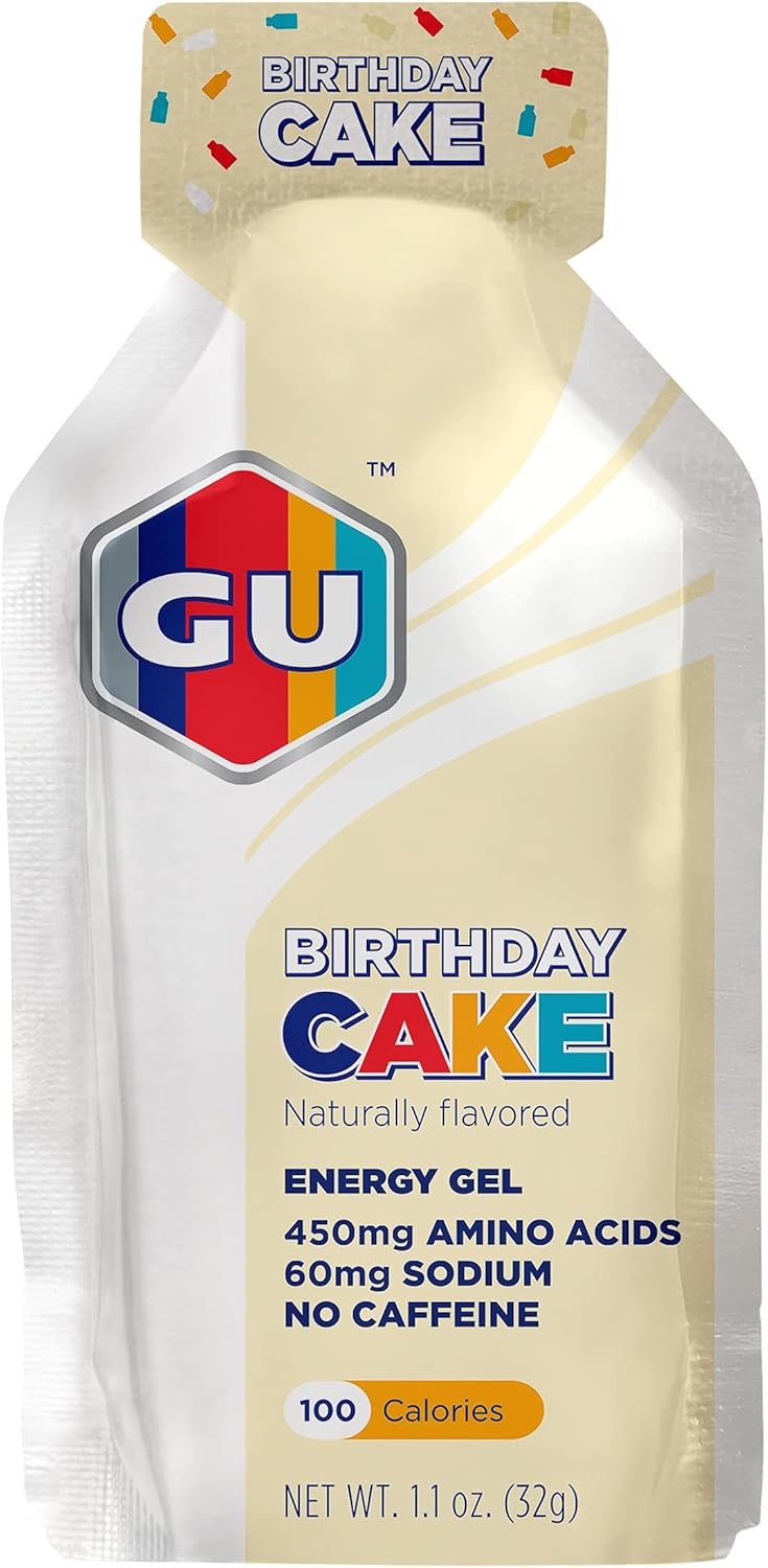 GU Energy Original Sports Nutrition Energy Gels, 24-Count, Assorted Caffeine-Free Flavors Variety Pack : Health & Household