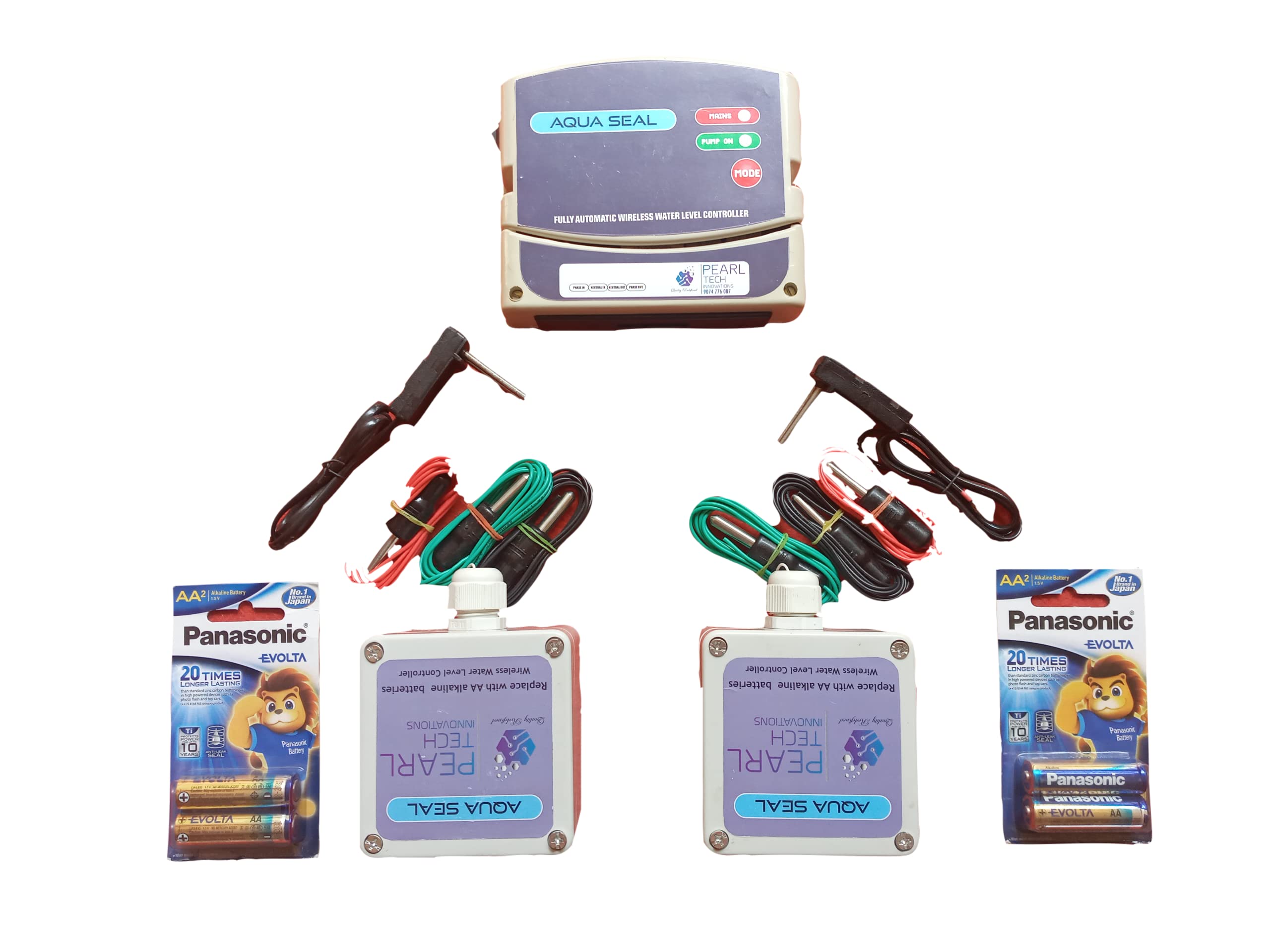 Wireless Multiple Tank Controller with Single Motor/Sump/Well