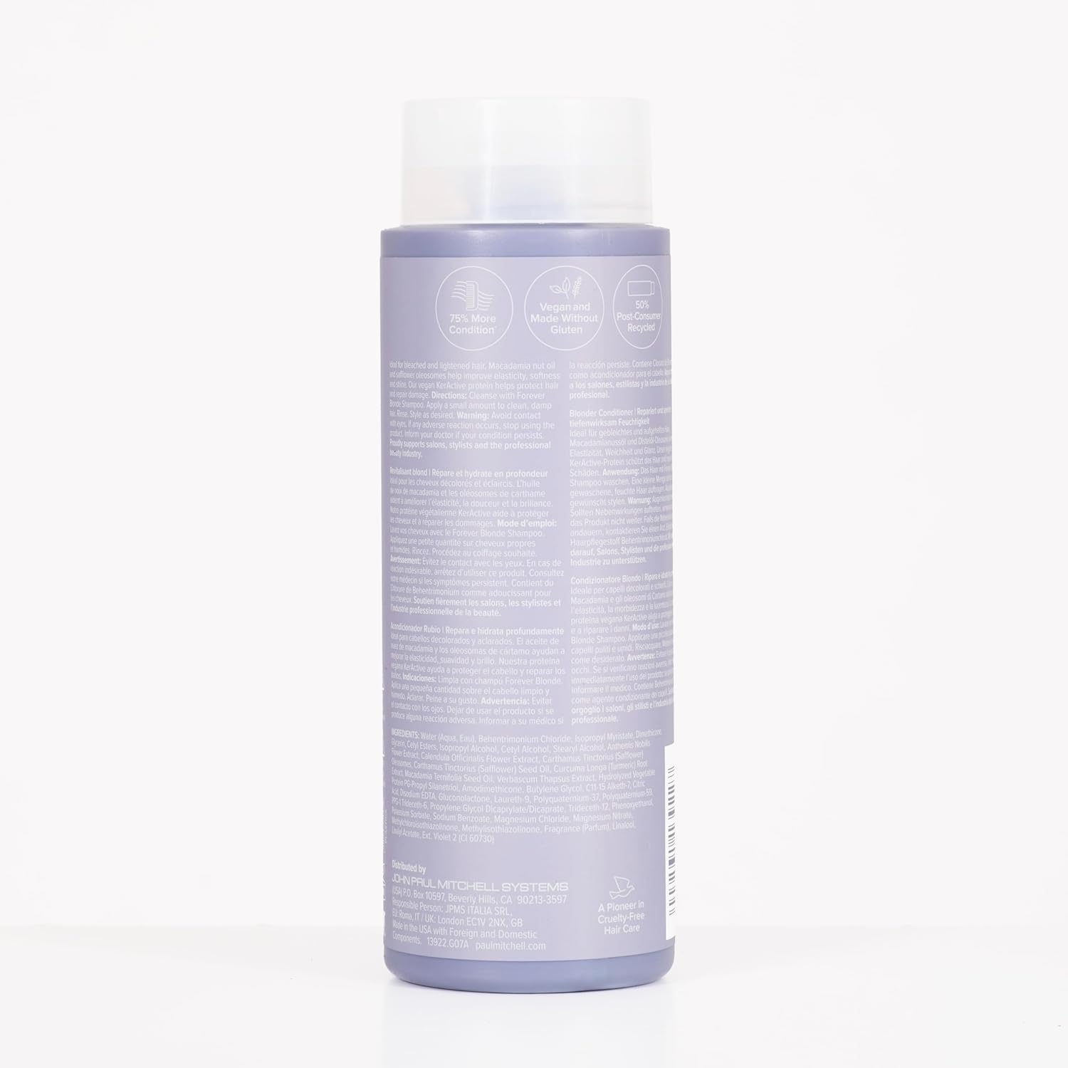 Paul Mitchell Forever Blonde Conditioner, Repairs + Deeply Hydrates, Ideal For Bleached + Lightened Hair - Image 8