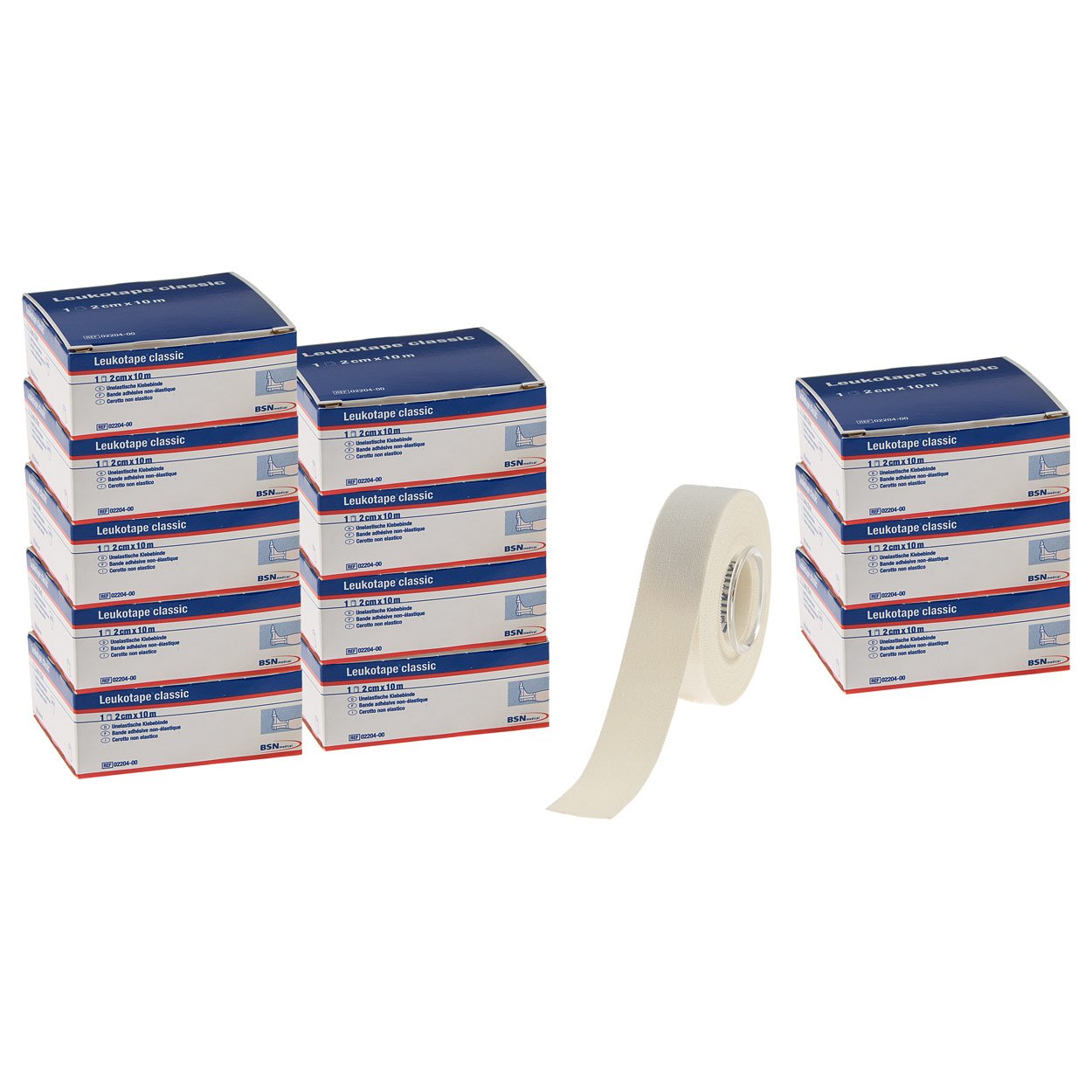 Leukotape Classic Sporttape 2cm x 10m weiÃŸ 12er Box Fingertape