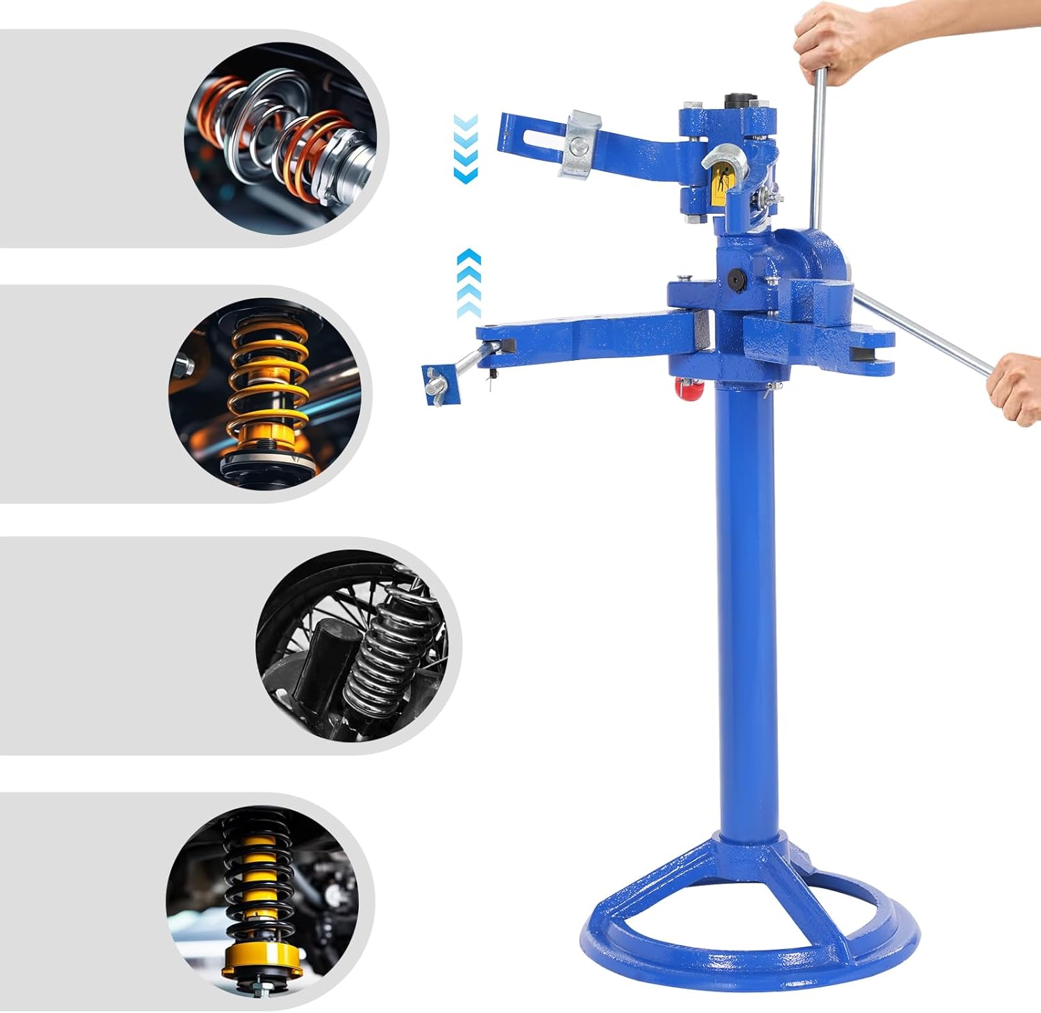 Vehicle Auto Spring Compressor, Auto Strut Coil Spring Compressor Tool, 2200 lbs Load Bearing Heavy Duty Strut Spring CompressorAdjustable Hand Operate Strut Spring Compressor