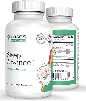 Sleep Advance - Restful Sleep Formula - 60 Capsules - Natural Sleep Aid with Magnesium, Melatonin, L-Theanine & More - Non-Addictive, Stress Relief Formula for Deep Sleep