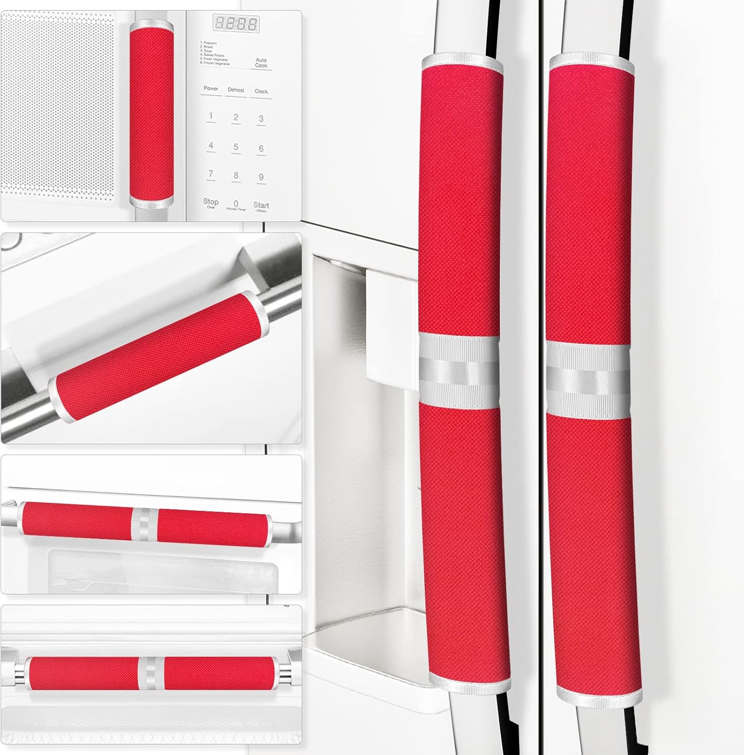 ELCOOR Refrigerator Door Handle Covers, Set of 6, Keep Your