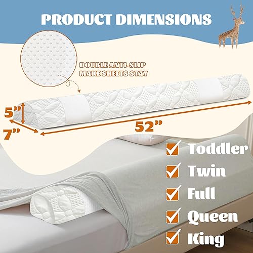 Miniatura 5 de Riel de cama para niños pequeños, riel protector de cama, riel de cama de espuma viscoelástica suave para camas individuales, matrimoniales, Queen,