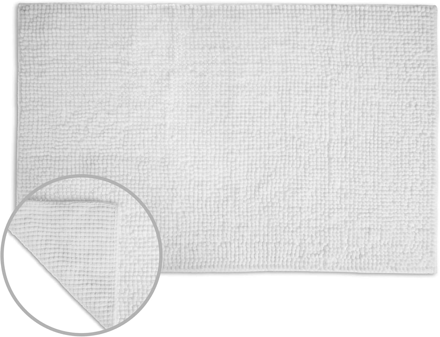 Allure Bath Fashions Chenille Bobble Bath Mat, Thick & Soft Non Slip Door Mat, MustHave