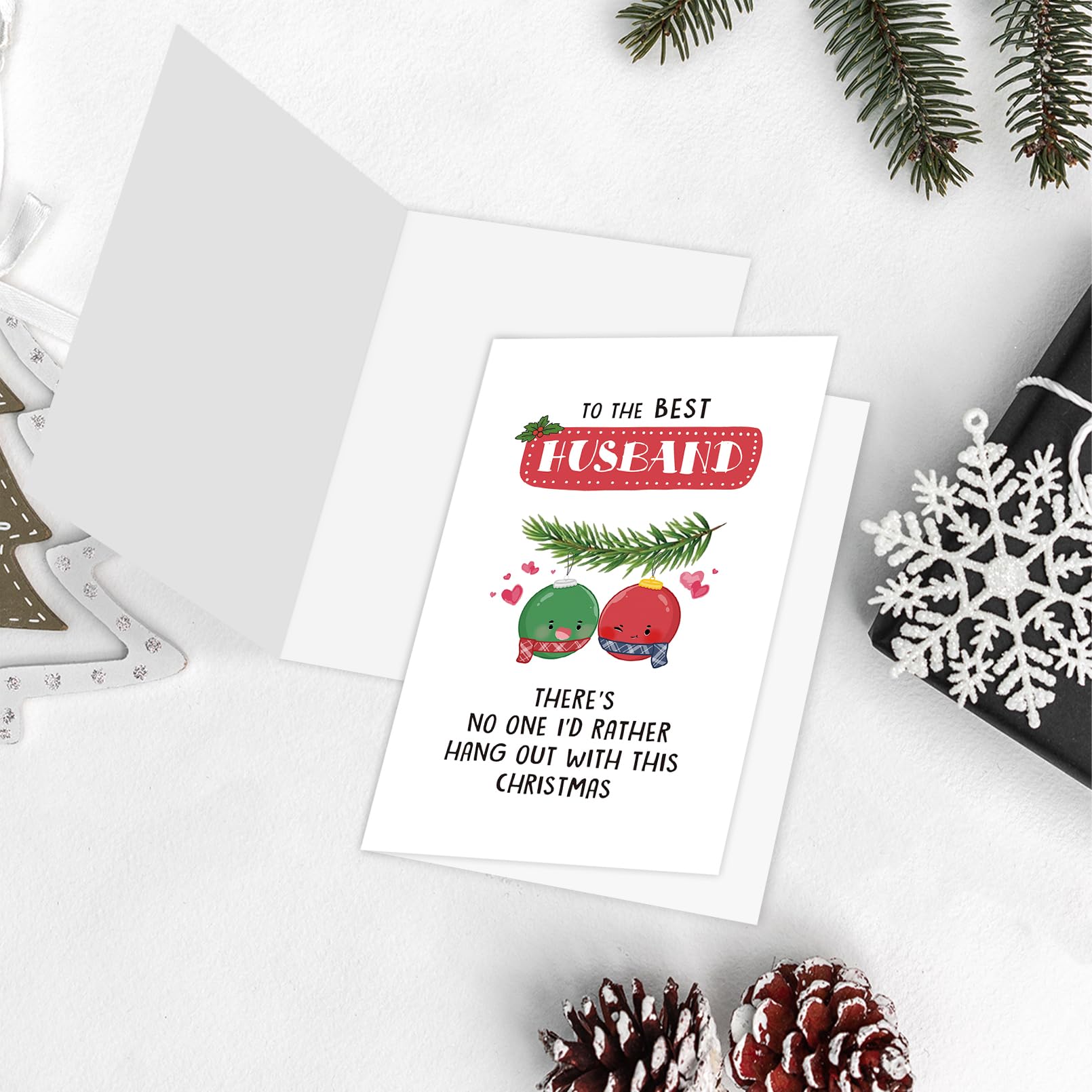 Lustige Weihnachtskarte 'Step Into Christmas You Muppet' – Für Männer, Mit Umschlag, 350 G/m² Papier