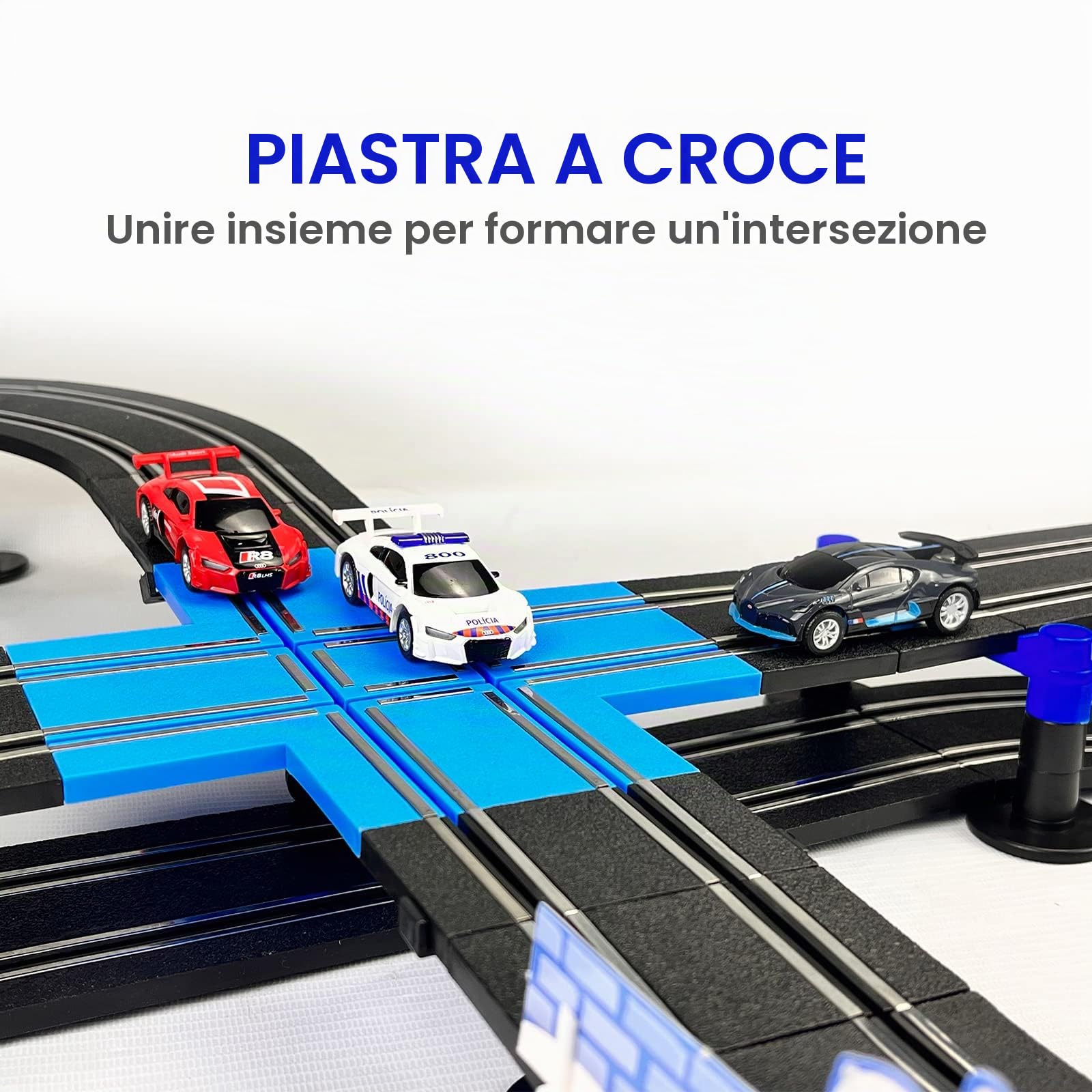 AGM MASTECH Serie Ad Alta Velocità Set di Piste da Corsa per Auto a Slot - Ufficiale Autorizzato, Circuito Elettrico e Accessori