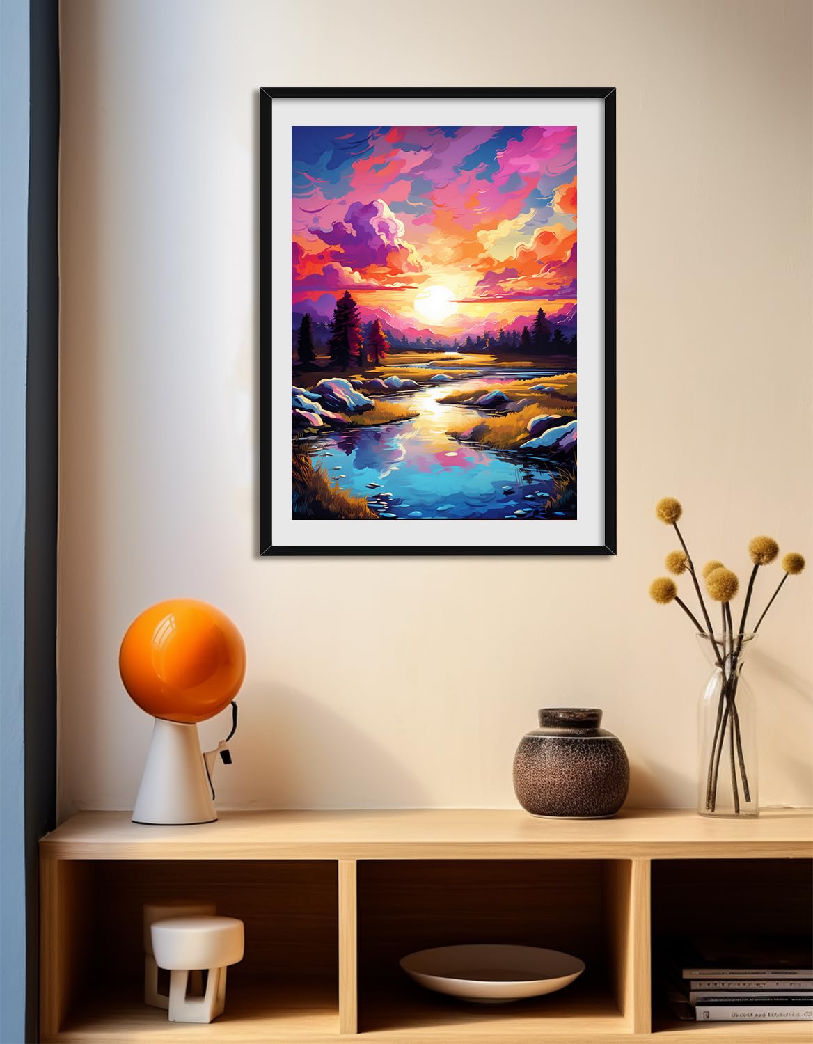 Kit Diamond Painting Paysage 30x40cm - Peinture Aux Diamants Pour Adultes - Loisir Créatif Et Décoration Maison