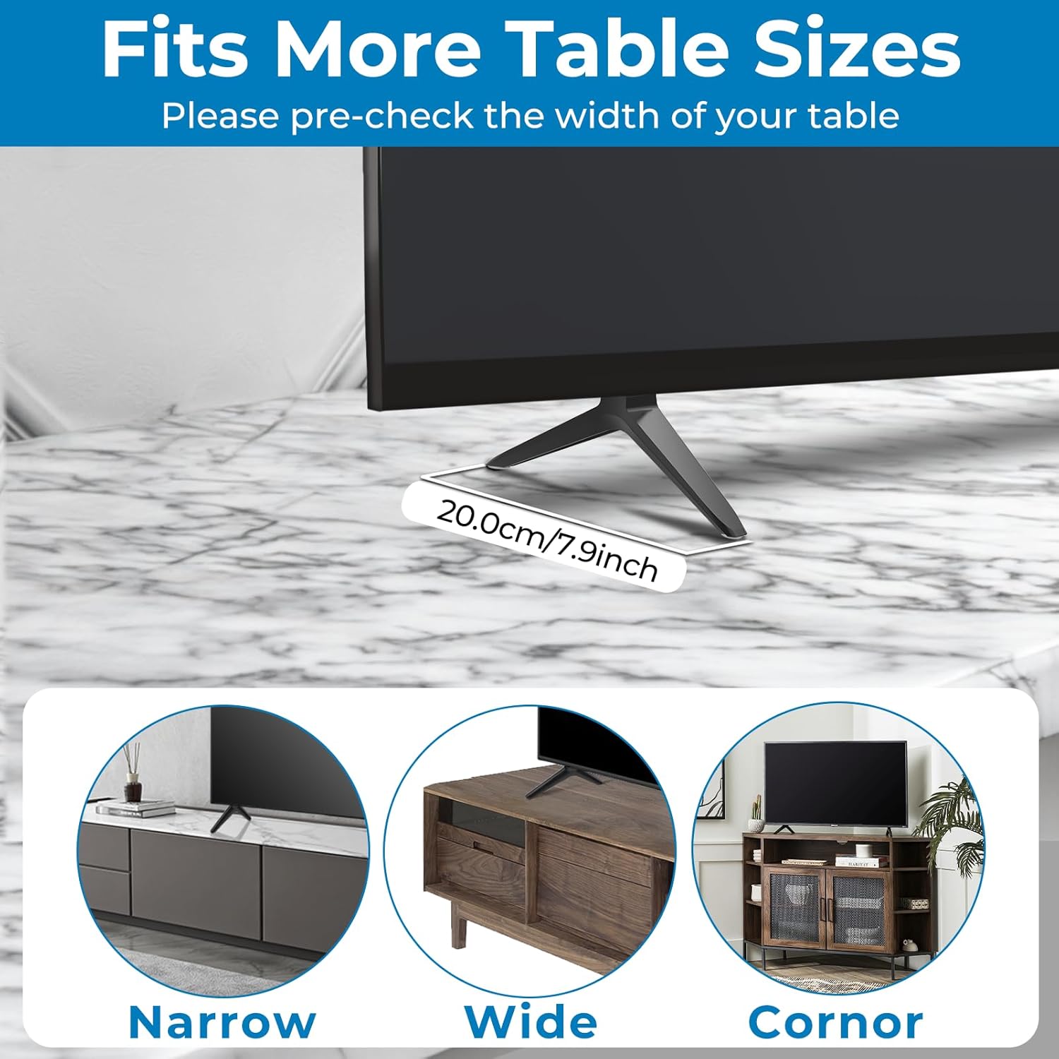 TV Legs for Vizio TV Stand Legs, Only for E32h-C1 D32x-D1, Not for Other TV Models, Not Universal Replacement Legs, Easy to Install, with Non-Slip Pads, with Screws & Instructions