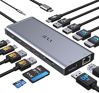 USB C Laptop Docking Station Dual Monitor HDMI for Dell/L...