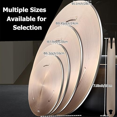 Miniatura 6 de Gocoffun Placa de conducción de calor para estufa de gas, placa adaptadora de acero inoxidable difusora de calor, con mango extraíble, para