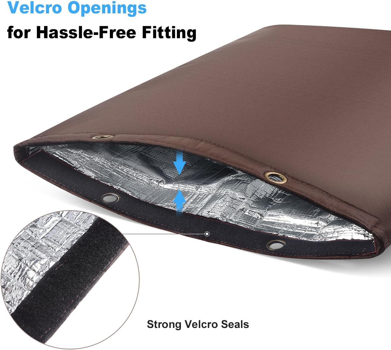 Outdoor Pipe Insulation Cover 30W x 24H inches + Window Air Conditioner Cover 21x 15x 16 Inches (Wx Hx D)