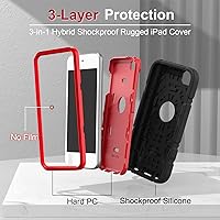 Vista 2 de Grifobes Funda para iPod Touch 7ª generación, iPod Touch 6ª/5ª generación, 3 en 1, resistente a prueba de golpes, funda protectora resistente