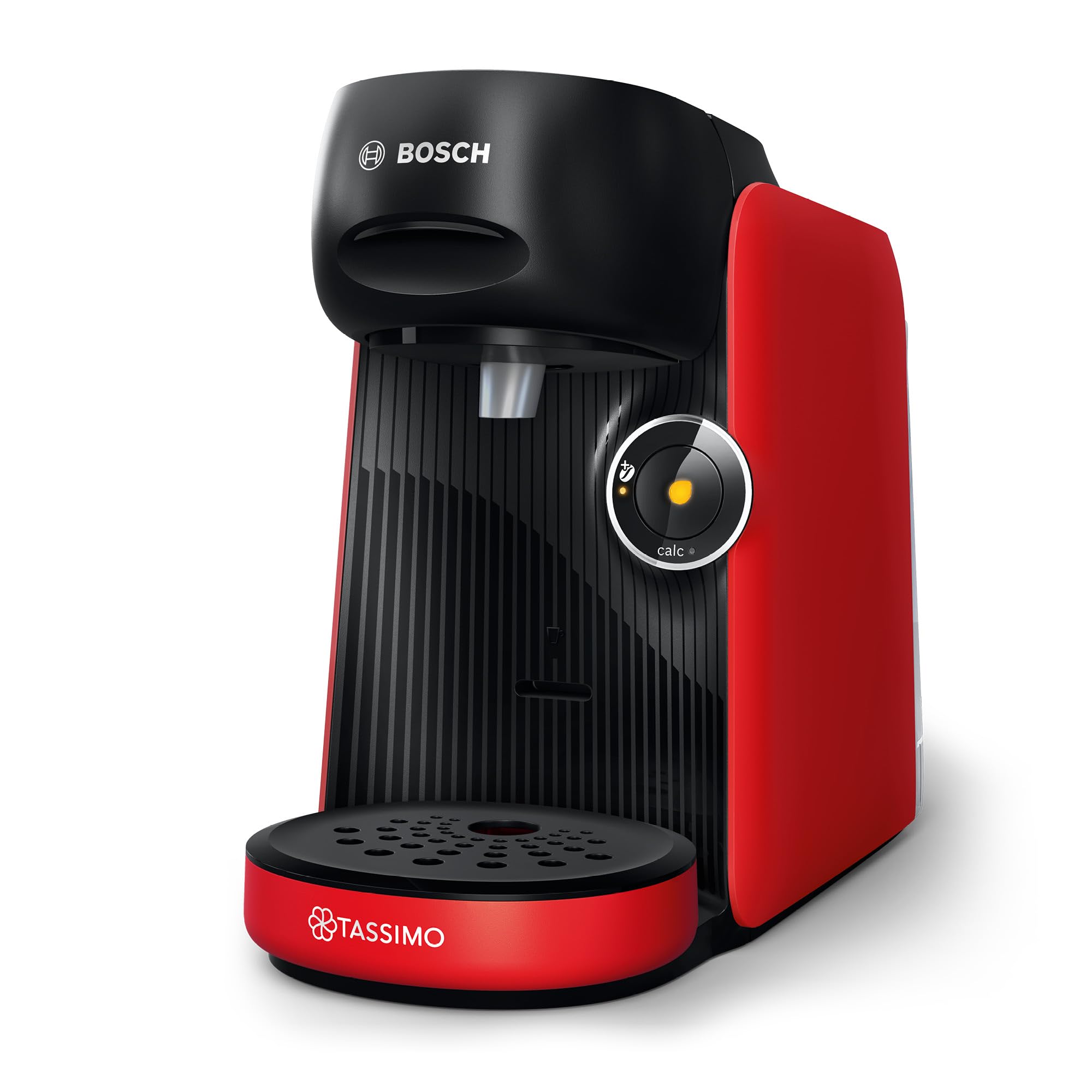 Bosch Tassimo Finesse TAS163E Machine à café multi-boissons, 70 boissons chaudes, IntensityBoost, cafétière à dosettes, rouge