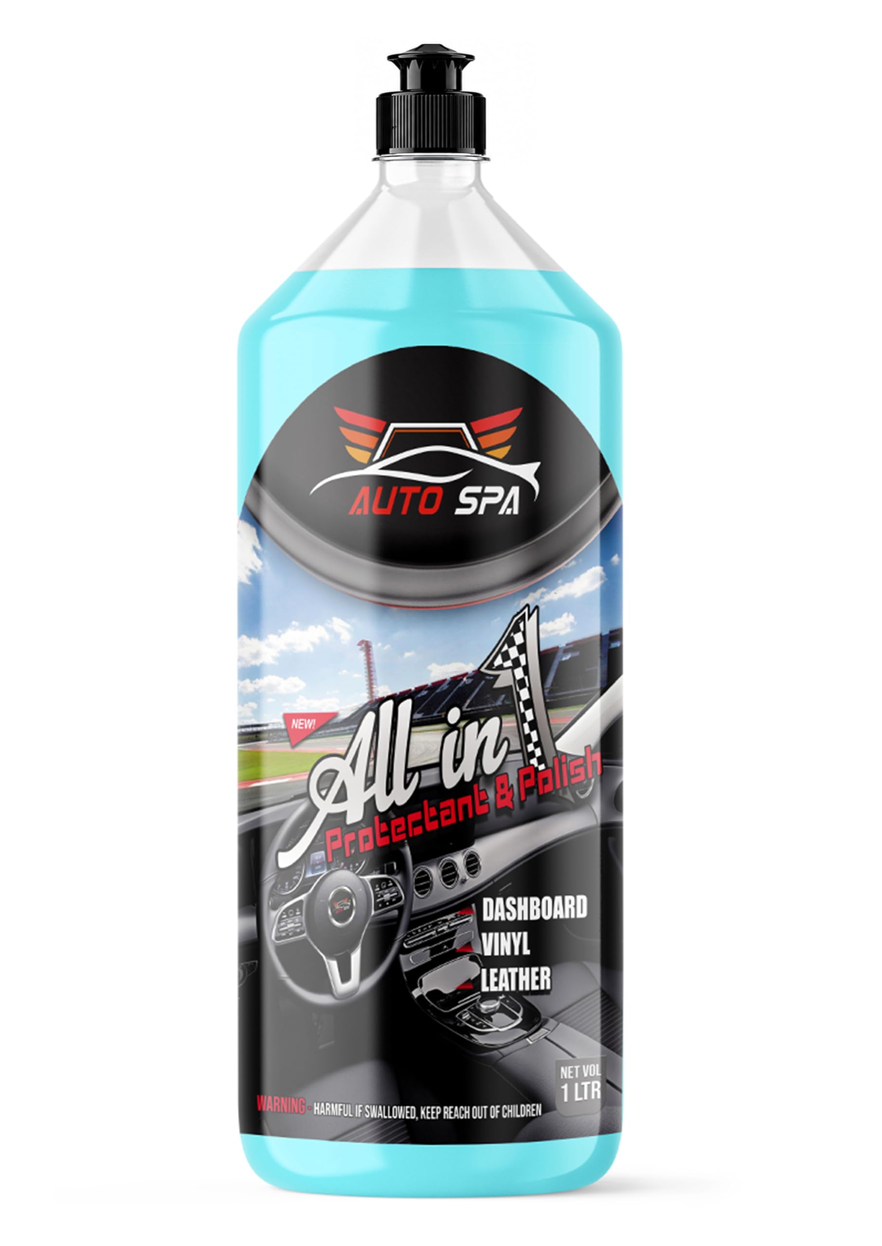 AUTO SPA All-in-1 Car & Bike Multipurpose Protectant and Polish - 1LTR | Ultimate Automotive Polish that Shines- Leather Seats,Door Trims,Dashboard | Protect from Harmful U.V Rays-image-4