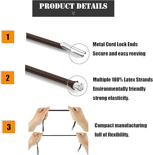 Miniatura 5 de Cuerdas elásticas de repuesto universales para silla de gravedad cero, herramienta de reparación reclinable de gravedad cero, kit de reparación