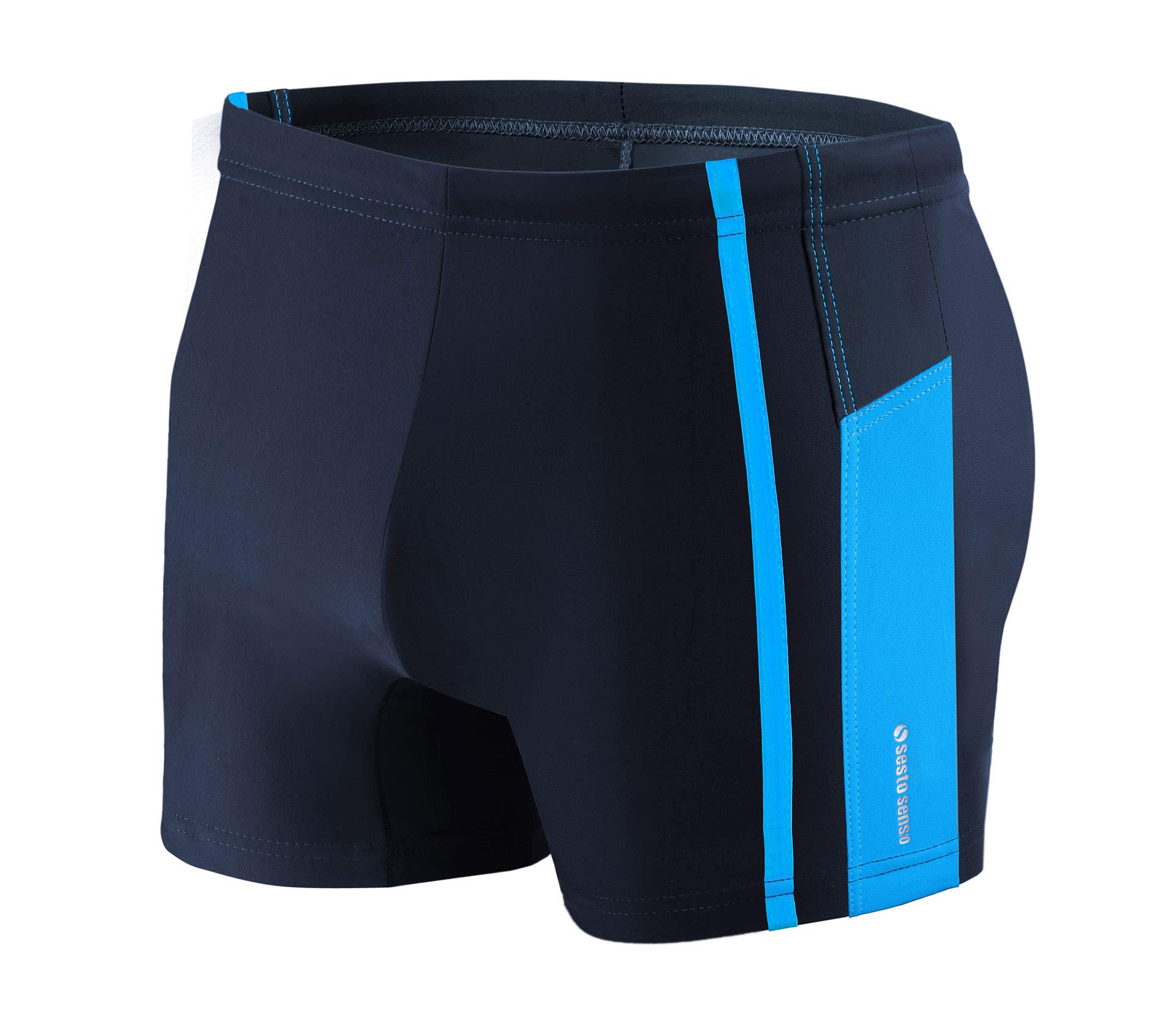 Sesto Senso Mens Swim Aquashorts Swimming Trunks Drawstring Beach Swimwear Shorts BD 364 XL Blue