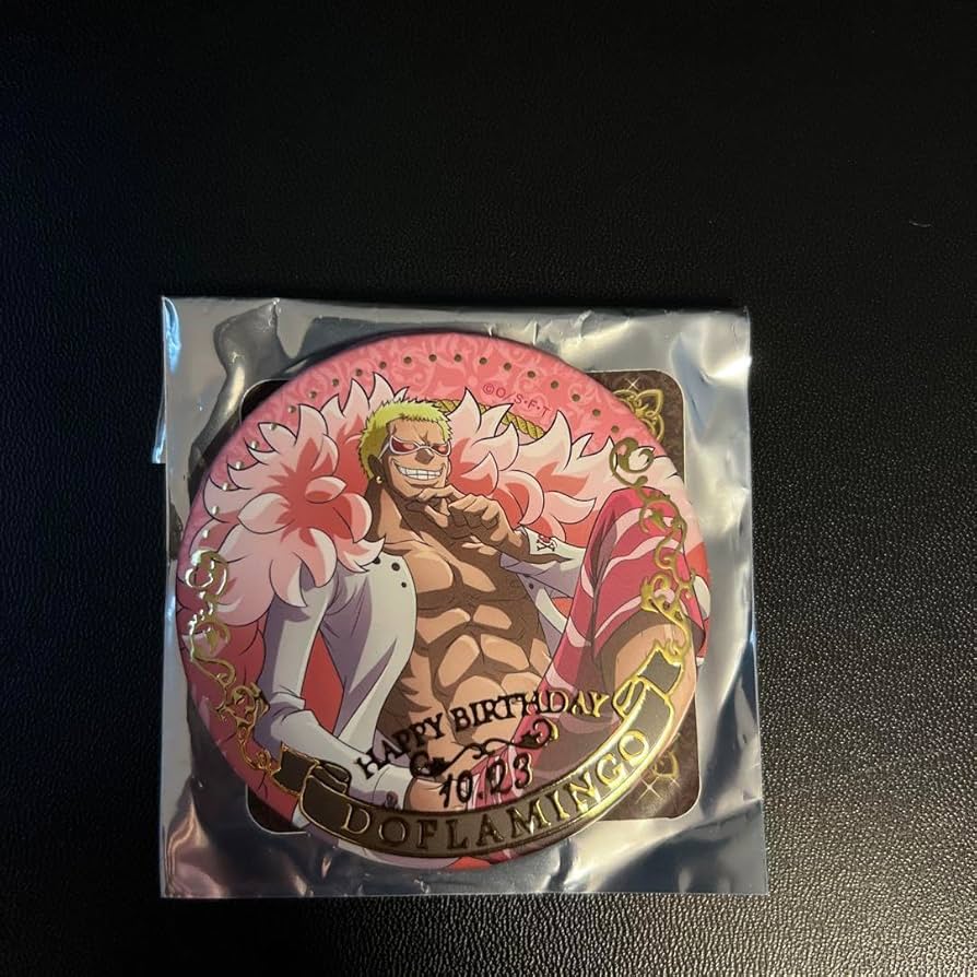 ワンピース バースデー ジュエリー 缶バッジ ドフラミンゴ ワンピース バースデージュエリー缶バッジ ドフラミンゴ - メルカリ
