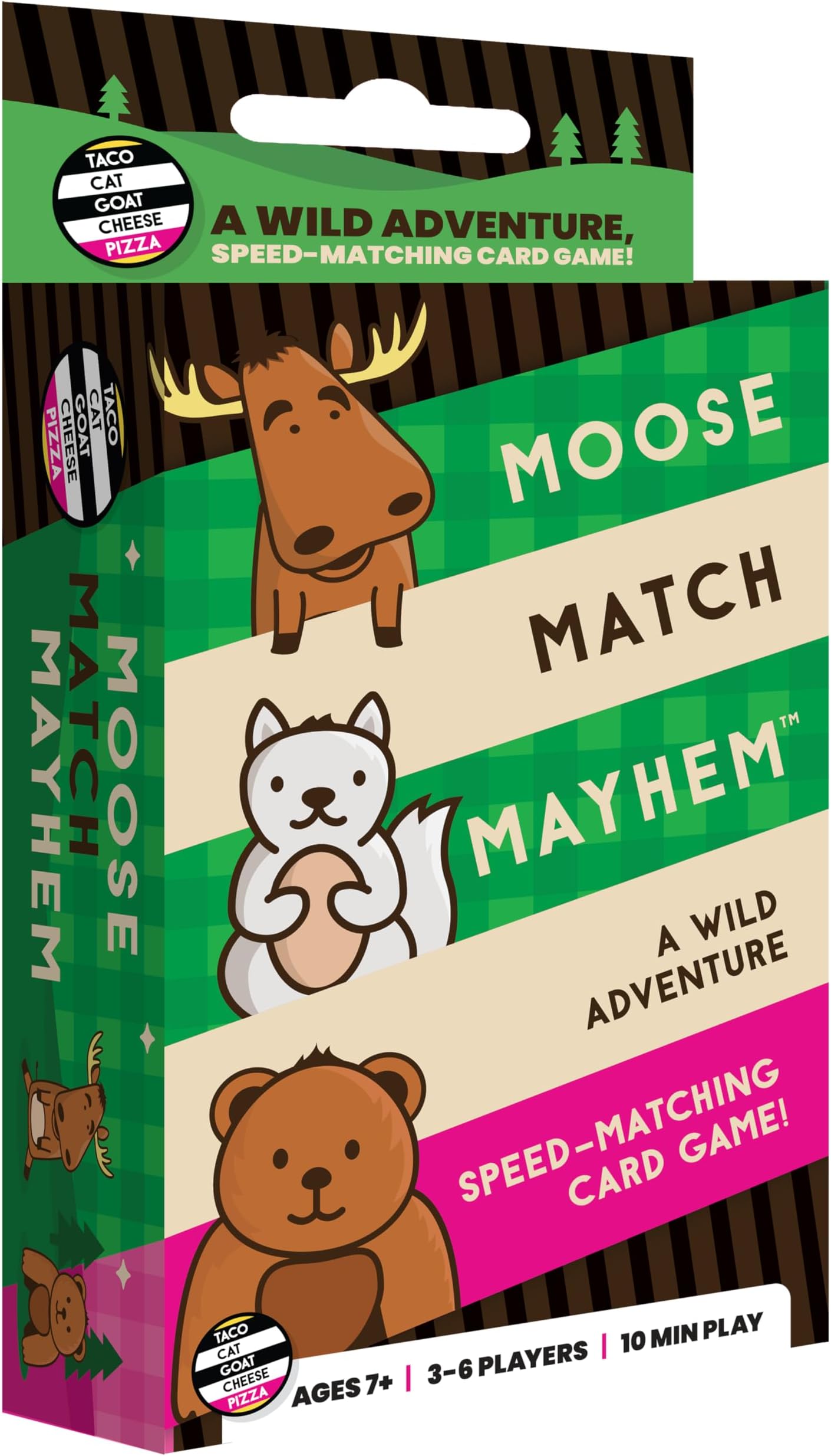 Moose Match Mayhem - by Taco Cat Goat Cheese Pizza – A Wild Adventure, Speed-Matching Card Game! Easy, Fast and Fun for Family Game Night for Kids Ages 7+, Teens, Adults
