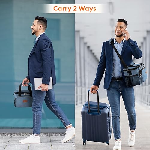 Miniatura 174 de Lifewit Bolsa de Almuerzo Mediana Aislada Caja de Almuerzo Hielera Suave Bolsa Refrigerante para Adultos Hombres Mujeres, Gris 12 Latas (9L)