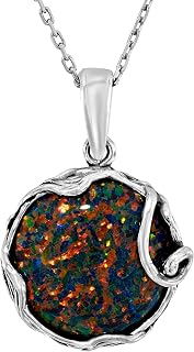 Amazon.com: Black Opal Necklace