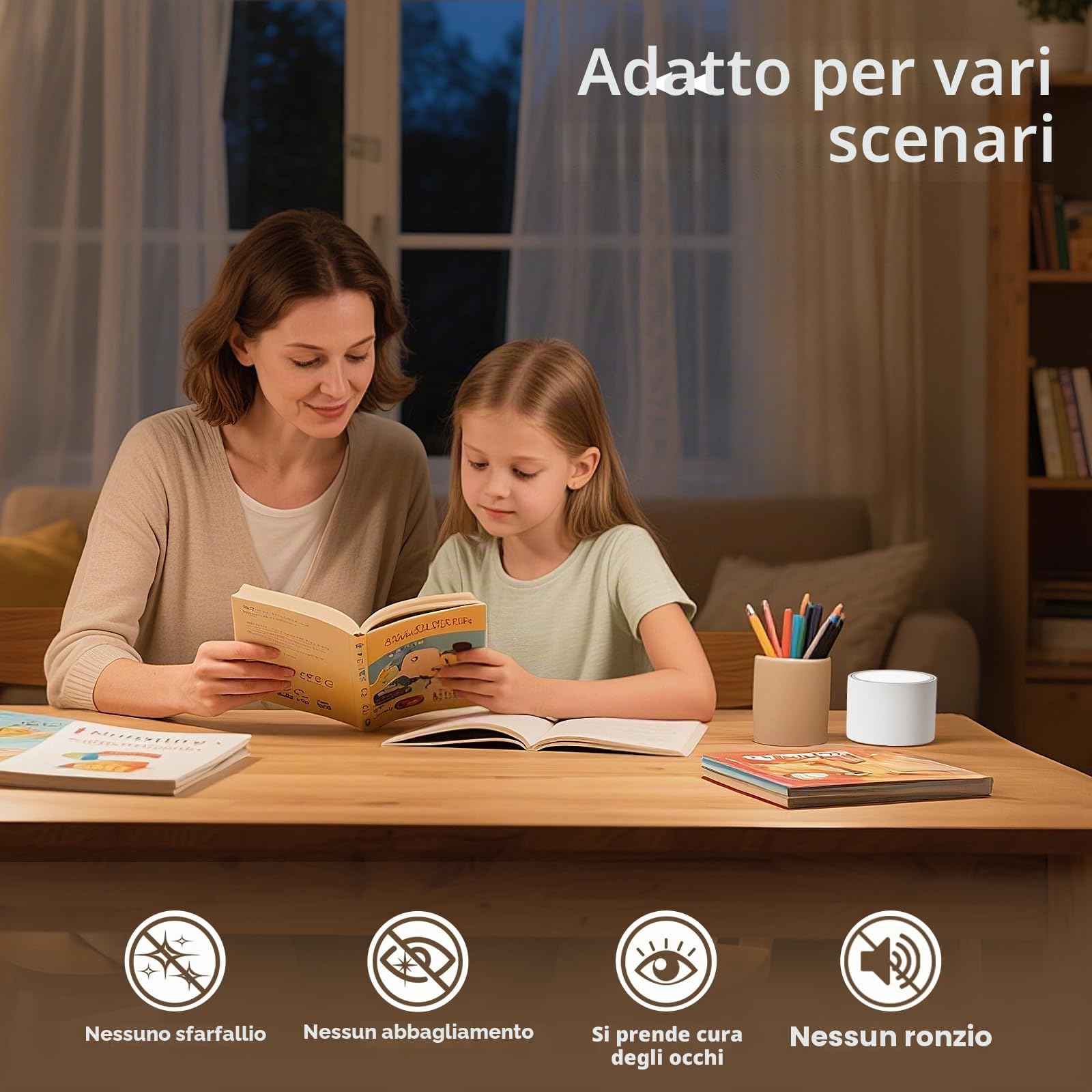 KYOTECH Faretti da Soffitto Dimmerabili, 2700K/4000K/6500K Faretti da Soffitto Interno Ø95x55mm Bianchi, Incluso Modulo LED GX53 7W 800LM 230V, Lampada da Soffitto in Alluminio per Soggiorno, 4 Pezzi