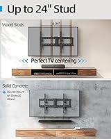 Vista 4 de Tilt TV Wall Mount Fits 16-24" Studs, Holds 37-82" TVs up to 132 lbs, Max VESA 600x400mm - by USX STAR