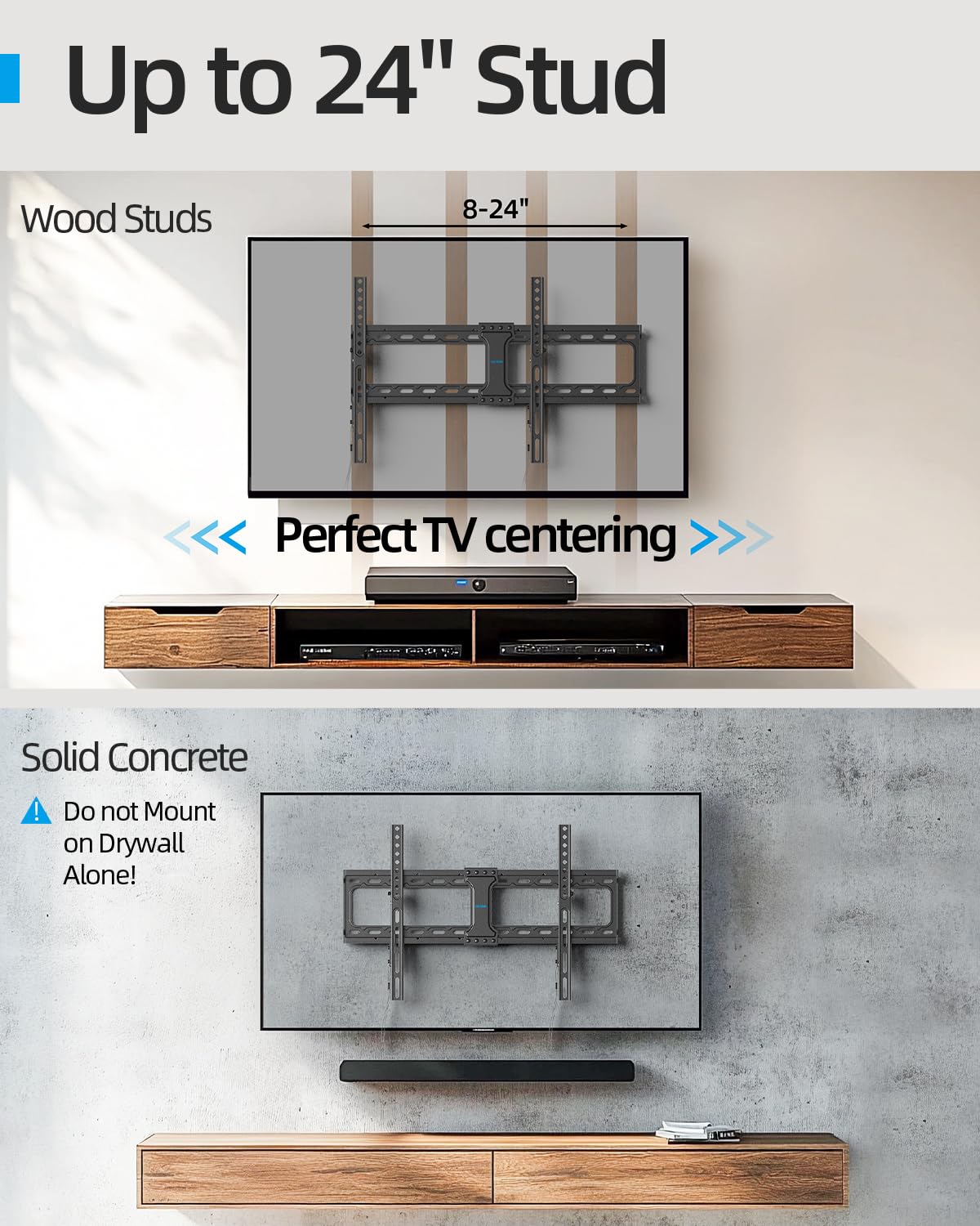 Amazon.com: Tilt TV Wall Mount Fits 16-24