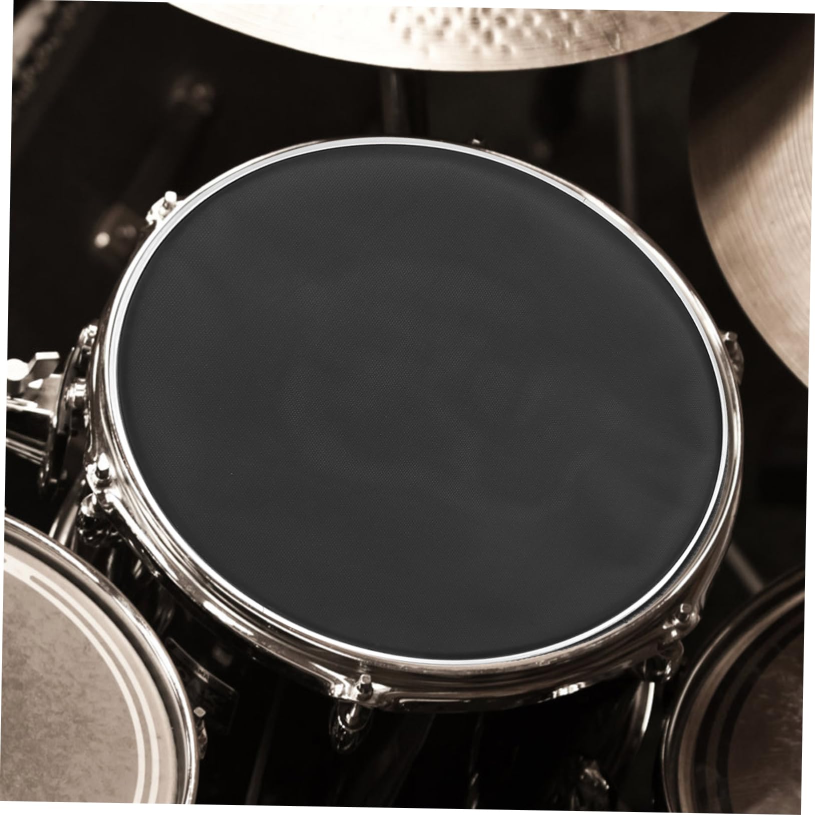 LIFKOME 3Pcs Mute Drum Heads Double Layer Mesh Drum Replacement for Drums Silent Drum Heads for Noise Reduction Durable and Practical Design