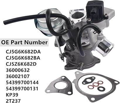 KP39 1.6L Turbo Turbocharger with Gaskets Replacement for Ford Escape 2013-2016 Fusion 2013-2014 Fiesta 2014-2019 Transit Connect 2014-2016 54399700144 CJ5G6K682DA CJ5G6K682BA Vahaha
