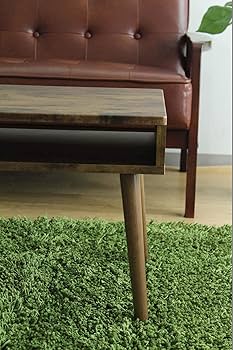 Amazon.co.jp: narumikk ローテーブル ブラウン 80×45×42cm 27