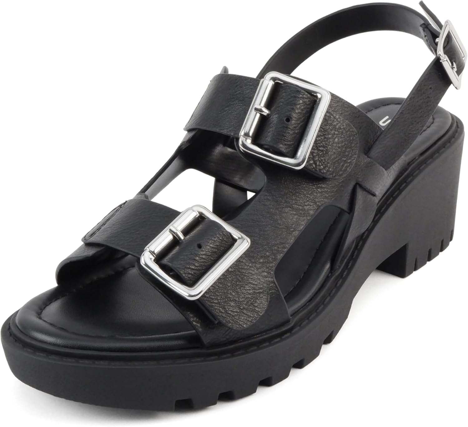 Soda “Galaxy” ~ Women Open Toe Fisherman Lug Sole Low Heeled Sandals