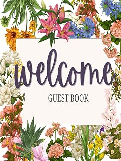 Vacation Rental Guest Book: Hardcover 120 Pages For Guest Sign In Book For Vacation Rental, Welcome Guest Book Perfect for Rentals, Airbnb, hotels, Bed and Breakfast, beach house and more