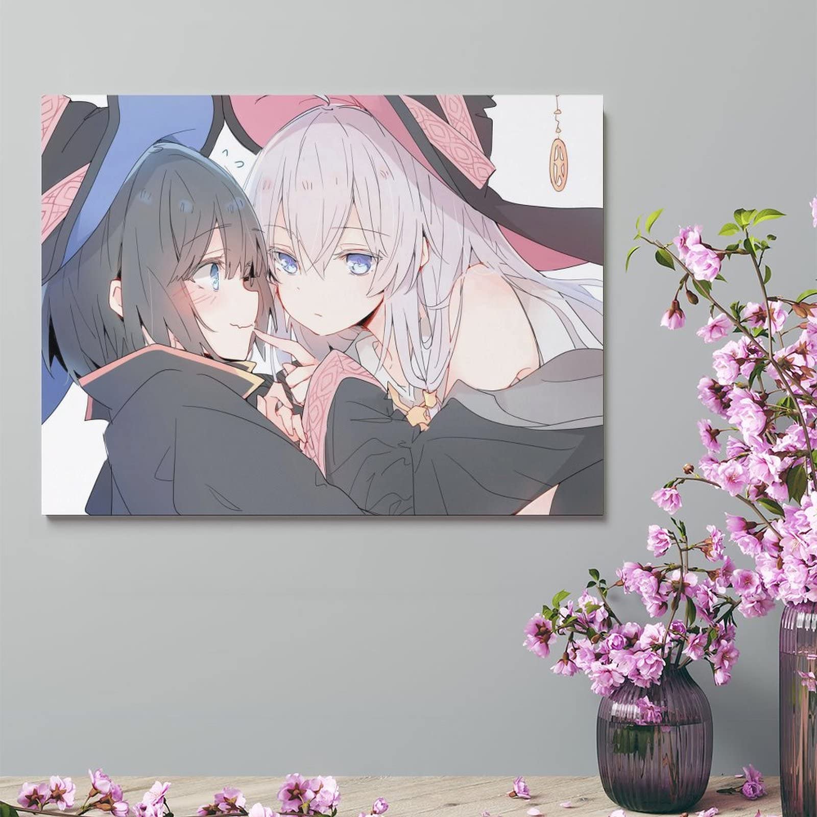 Amazon.co.jp: アートパネル 油絵 ポスター 魔女の旅々 サヤ イレイナ