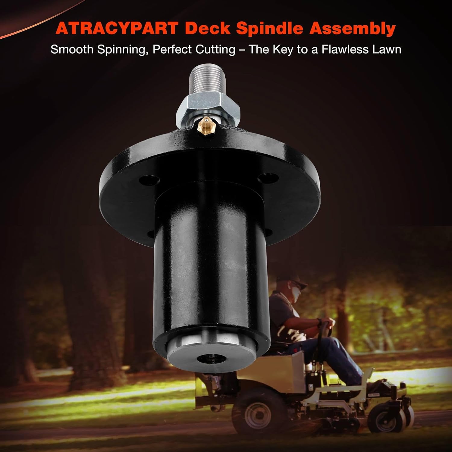 Mower Deck Spindle Assembly- Compatible with Dixie Chopper 50-60 Inch Deck, Short Shaft Zero Turn Mower – Replaces 10161 300441