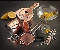 Vista 4 de Barfly Kit de cóctel, Martini agitado, cobre