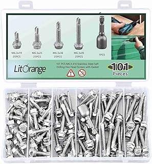 Litorange 101 PCS M6.3 Stainless Steel Self D...,