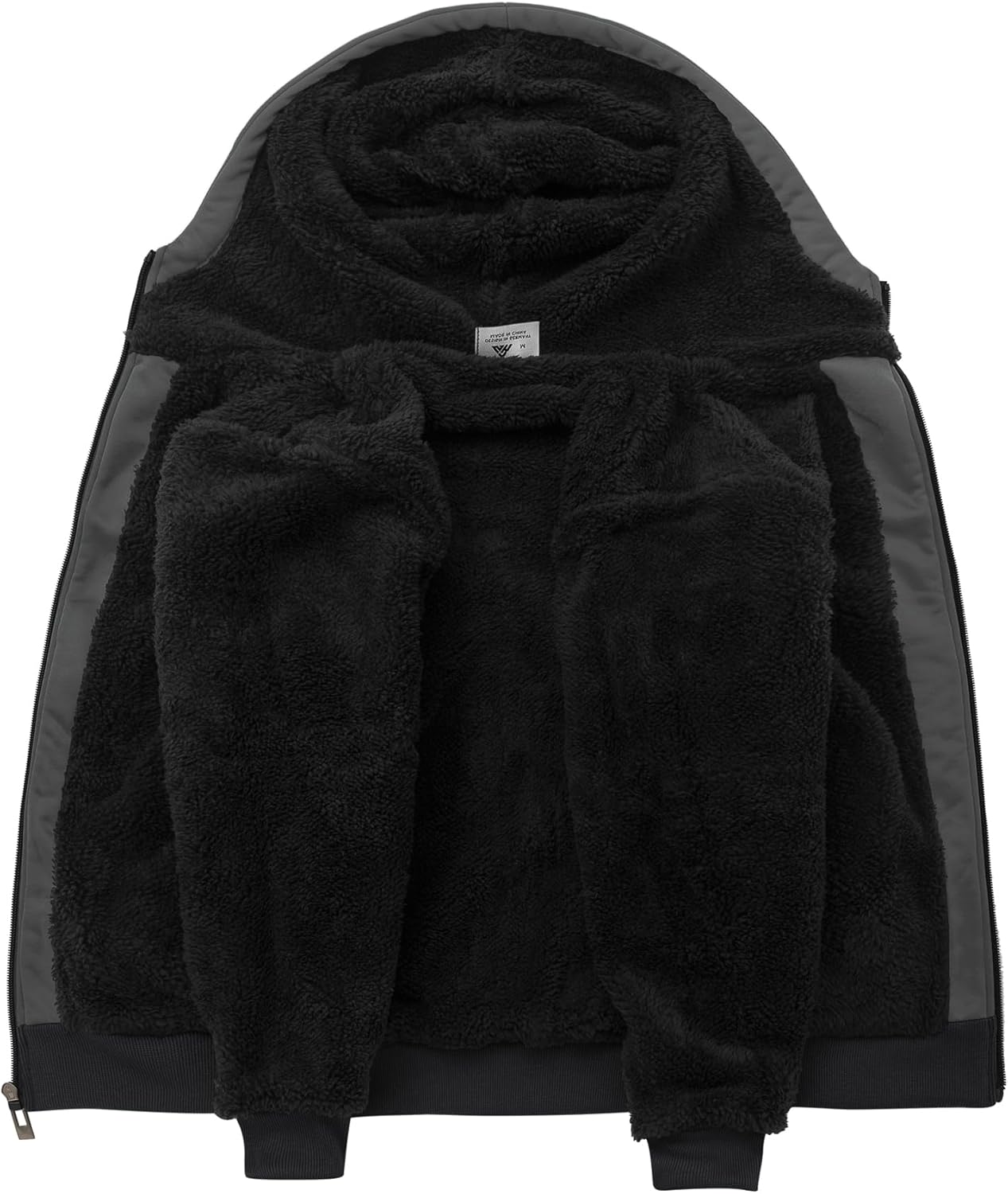 LLdress Boys Hoodie Kids Fleece Sherpa Lined Jacket Youth Zip Up Heavyweight Hooded Sweatshirt Teen Winter Warm Coat - Image 3