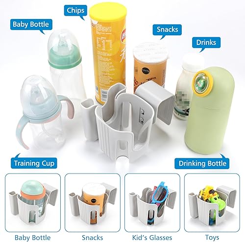 Miniatura 8 de Accmor Portavasos para niños para asientos de automóvil convertibles, soporte universal para vasos para niños, compatible con la mayoría de modelos