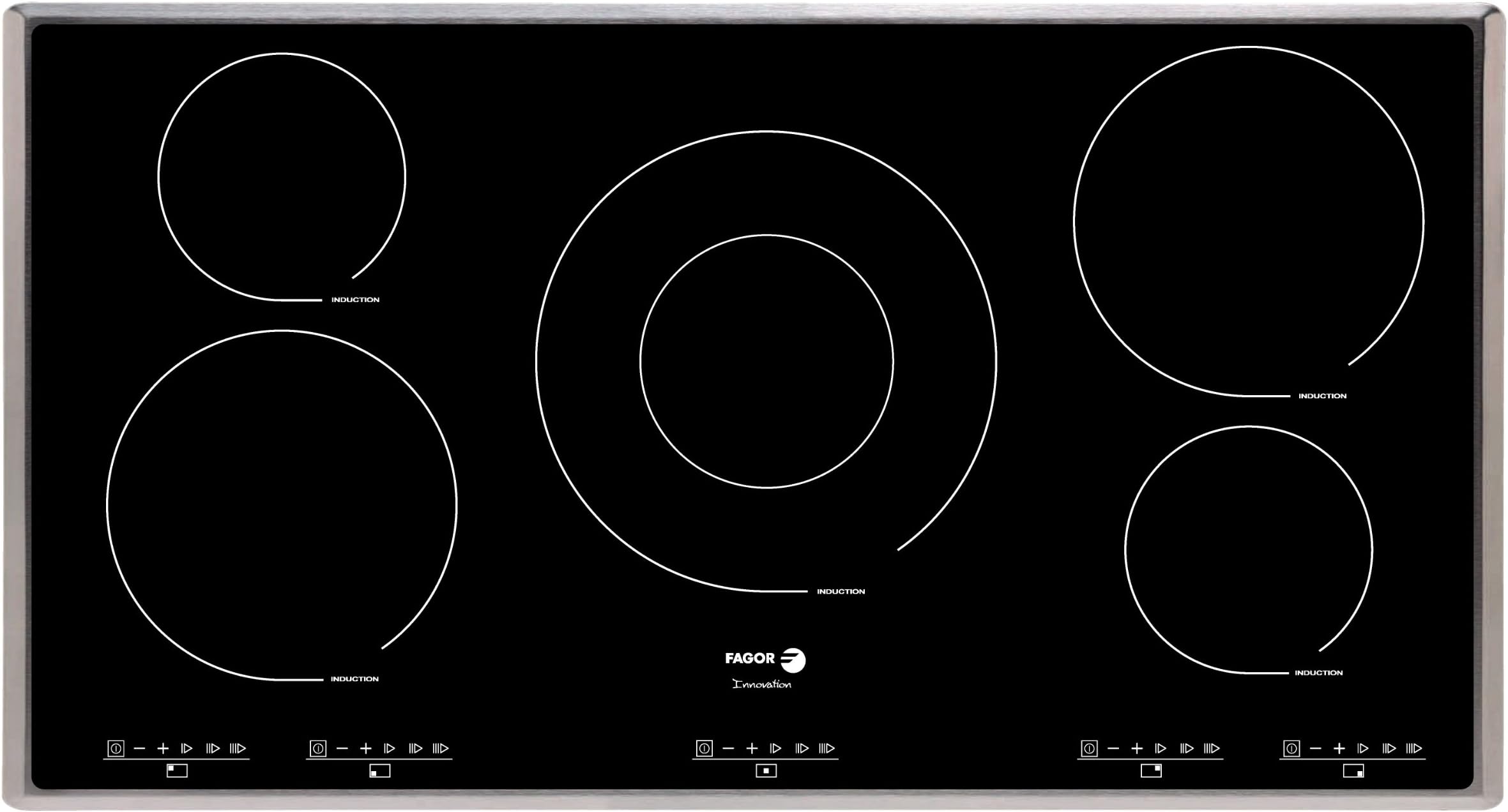 Fagor IFA90AL 36-Inch Induction Cooktop with Stainless Steel Trim