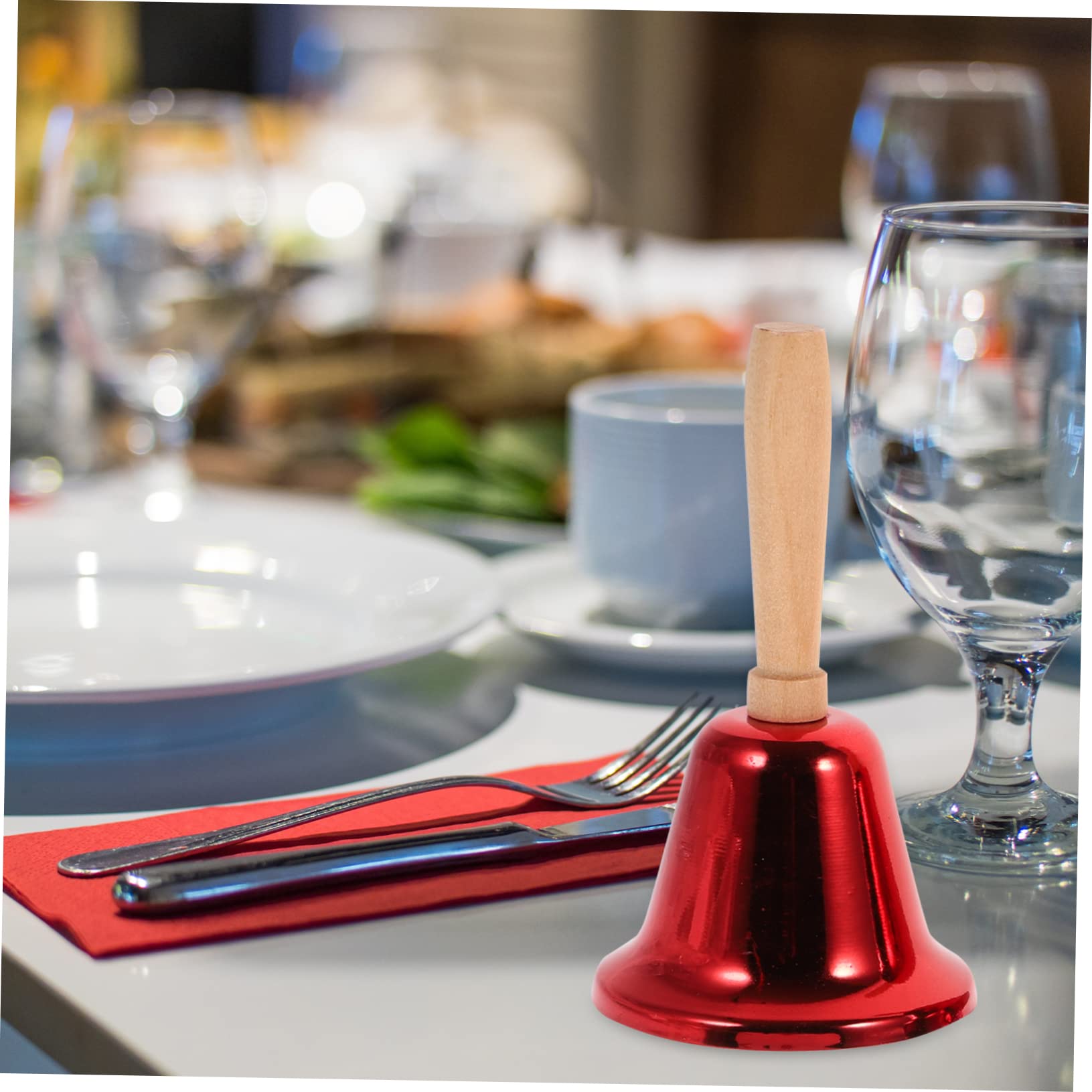 Toyvian 8pezzi Campane Natalizie Campane Decorative Per Feste Di Natale Bar e Scuole Suono e Manico Confortevole Decorazioni Per Eventi Festivi e Atmosfera Natalizia